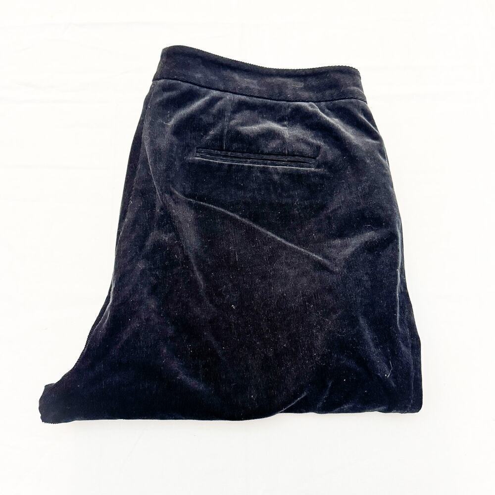 St. John Black Textured Denim Jeans Straight Leg Pants Size 14
